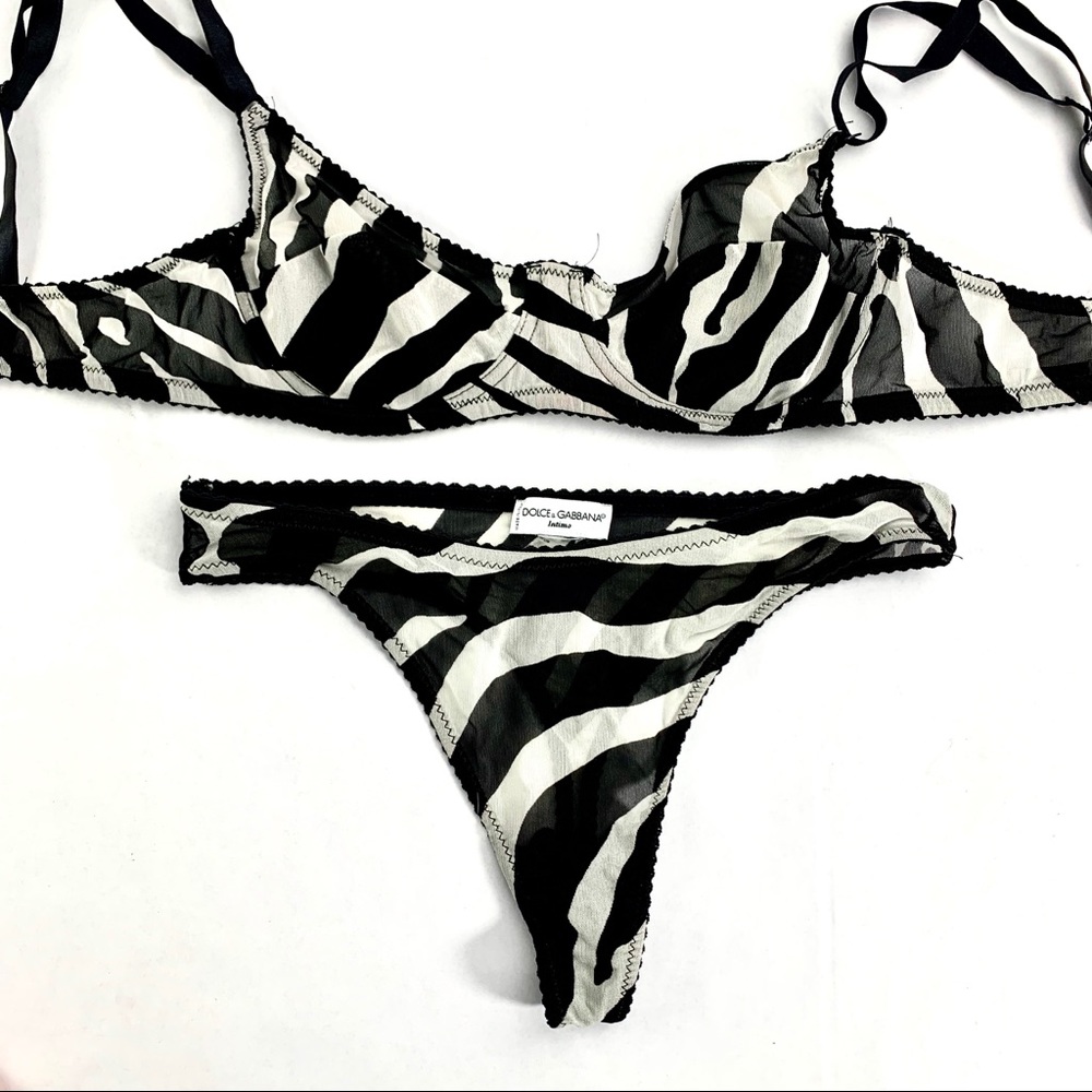 My Dolce & Gabbana zebra print bra